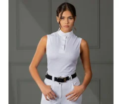 Aubrion Sleeveless Stock Shirt In WHITE