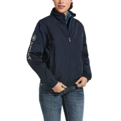Ariat Womens Stable Team Jacket Navy -Fournitures Équestres Boutique 10001713 front