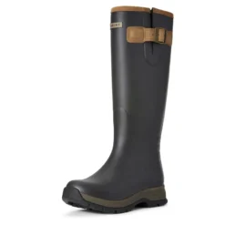 Ariat Womens Burford Rubber Boots Brown -Fournitures Équestres Boutique 10027339 3 4 front