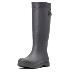 Ariat Womens Kelmarsh Rubber Boot Grey 13 Ariat Womens Kelmarsh Rubber Boot Grey -Fournitures Équestres Boutique 10040415 3 4 front
