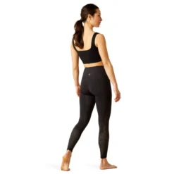 Ariat Womens Breathe Eos Half Grip Recycled Materials Tight Black -Fournitures Équestres Boutique 10043401 back