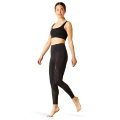 Ariat Womens Breathe Eos Half Grip Recycled Materials Tight Black -Fournitures Équestres Boutique 10043401 full