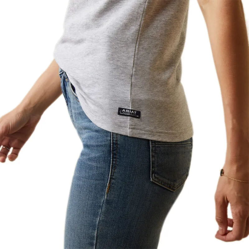 Ariat Womens Toile Dogs T-Shirt Heather Grey 2 Ariat Womens Toile Dogs T-Shirt Heather Grey – Image 2