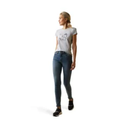 Ariat Womens Toile Dogs T-Shirt Heather Grey 8 Ariat Womens Toile Dogs T-Shirt Heather Grey -Fournitures Équestres Boutique 10043648 full