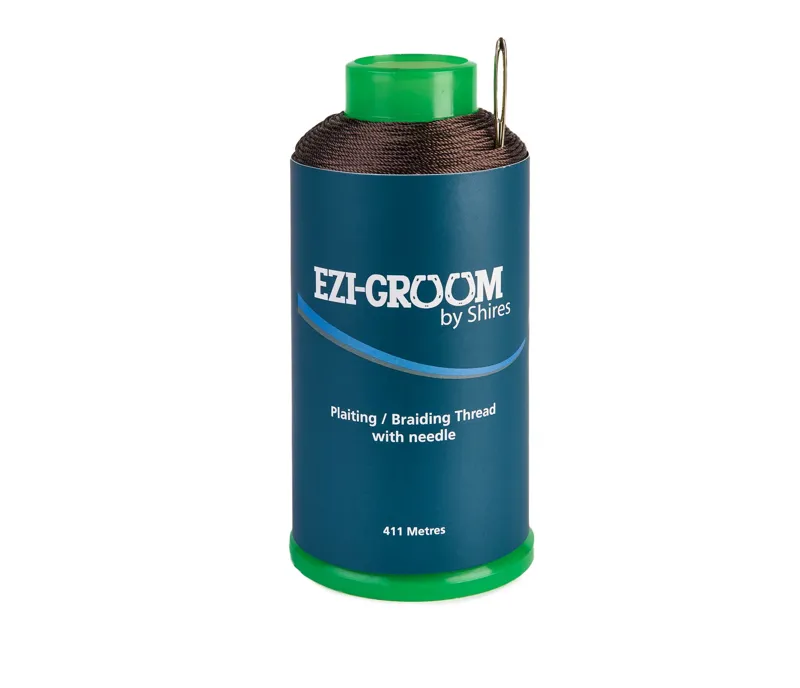 EZI-GROOM Plaiting Thread Reel In BROWN 1 EZI-GROOM Plaiting Thread Reel In BROWN