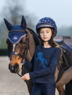 LeMieux Mini Jamie Long Sleeve Top Navy -Fournitures Équestres Boutique 1g0a1446 copy