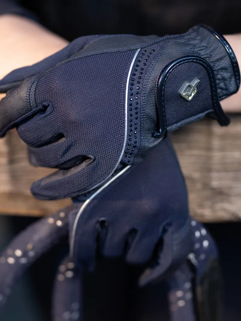 Le Mieux Crystal Gloves Navy 1 Le Mieux Crystal Gloves Navy