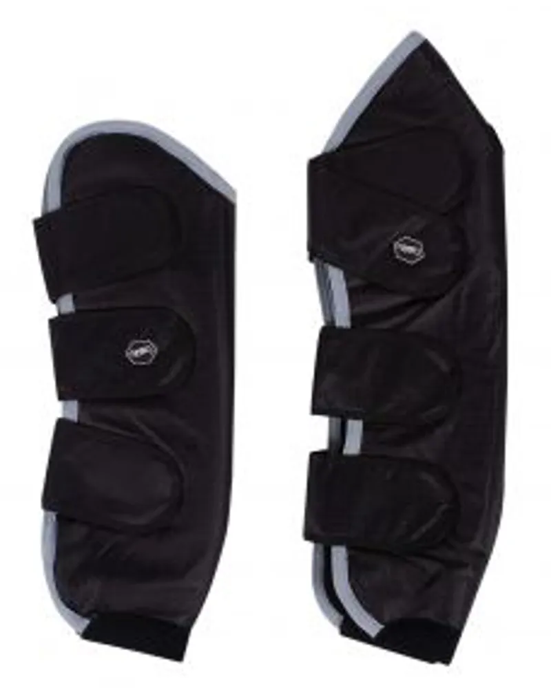 QHP Travel Boots Turnout Black 1 QHP Travel Boots Turnout Black