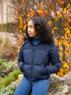 LeMieux Young Rider Gia Puffer Jacket Navy -Fournitures Équestres Boutique 44