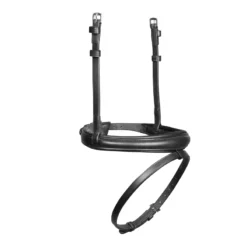 Velociti Lusso Padded Raised Cavesson Noseband In Black