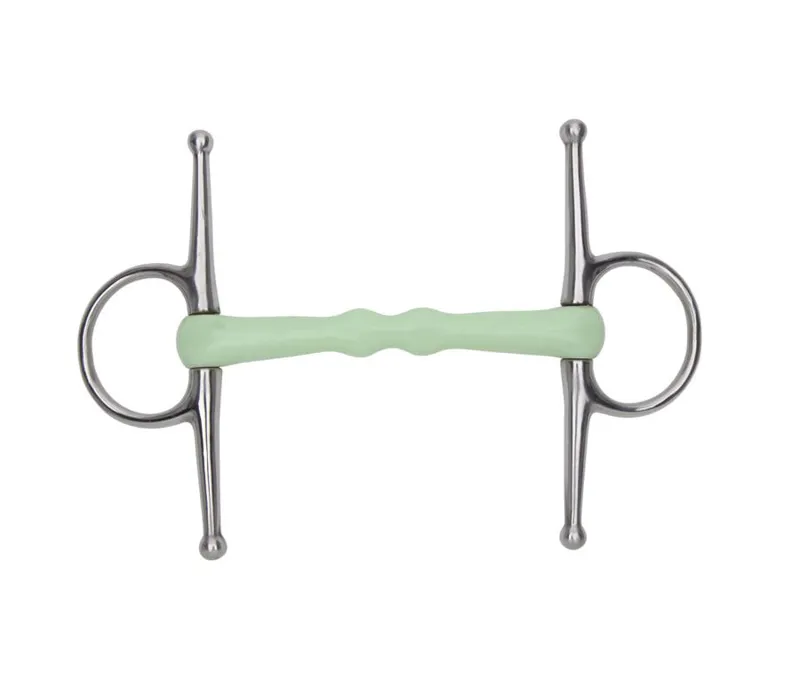 Shires Equikind Mullen Full Cheek Snaffle In PALGRN 1 Shires Equikind Mullen Full Cheek Snaffle In PALGRN