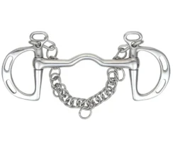 Shires Slotted Cheek Port Mouth Kimblewick Bit In S/STEEL