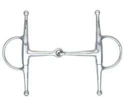 Shires Full Cheek Eggbutt Snaffle Bit In S/STEEL