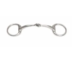 Shires Small Ring Curved Mouth Eggbutt Bit In S/STEEL