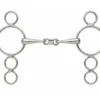 Shires 3 Ring Dutch Gag Bit With French Link In S/STEEL