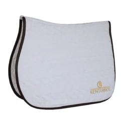 Kentucky Horsewear Kentucky Saddle Pad White-White-Brown