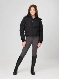 LeMieux Young Rider Gia Puffer Jacket Black -Fournitures Équestres Boutique 666
