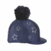 Shires Diamante Star Hat Cover In NAVY