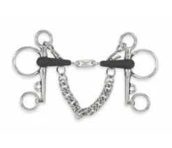 Shires Equikind+ Peanut Link Pelham In STEEL