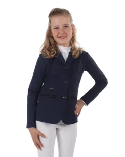 QHP Competition Jacket Juliet Junior Blue -Fournitures Équestres Boutique 8524bl 10