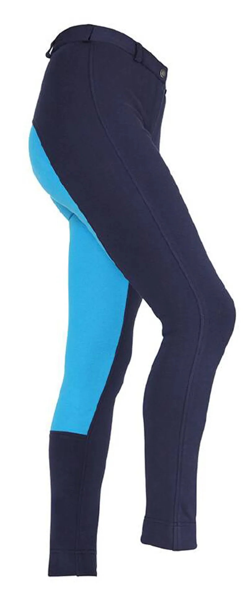 Wessex Maids Girls Two Tone Jodhpurs In Blue 1 Wessex Maids Girls Two Tone Jodhpurs In Blue