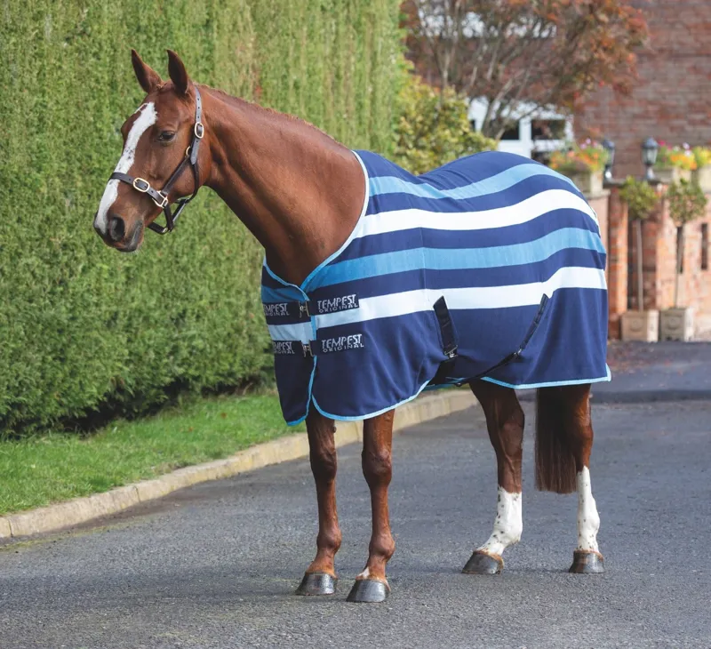 Tempest Original Newmarket Fleece Rug In BLUE 1 Tempest Original Newmarket Fleece Rug In BLUE
