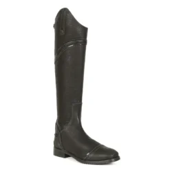 Moretta Amalfi Leather Riding Boots In BLACK