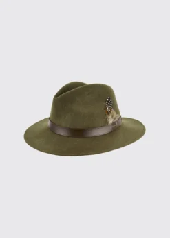 Dubarry Gallagher Felt Hat - Olive