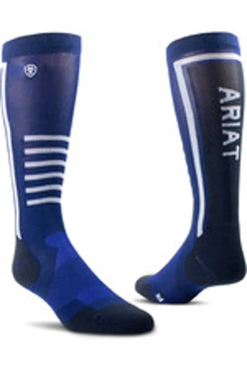 AriatTek Slimline Performance Socks Blue/Black 1 AriatTek Slimline Performance Socks Blue/Black