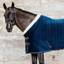 Kentucky Horsewear Kentucky Show Rug Velvet 160g Navy -Fournitures Équestres Boutique K279 1 m