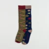Toggi Mens Pheasant And Leaf Socks Green/Navy 2pk