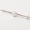 Equetech Pearl Stock Pin In Silver
