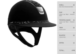 Miss Shield Black Crystal Leaf