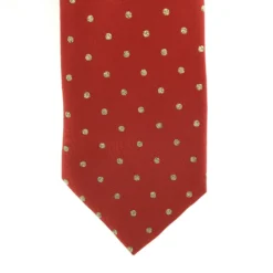 ShowQuest Lurex Medium Spot Kids Tie In Red
