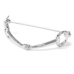 Equetech Snaffle Stock Pin In Silver