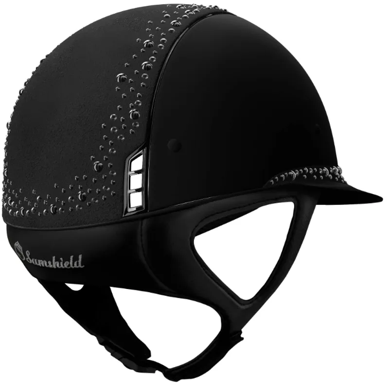 Custom Samshield Helmet - Miss Samshield Matt Black With Night Pearl Top M 1 Custom Samshield Helmet - Miss Samshield Matt Black With Night Pearl Top M