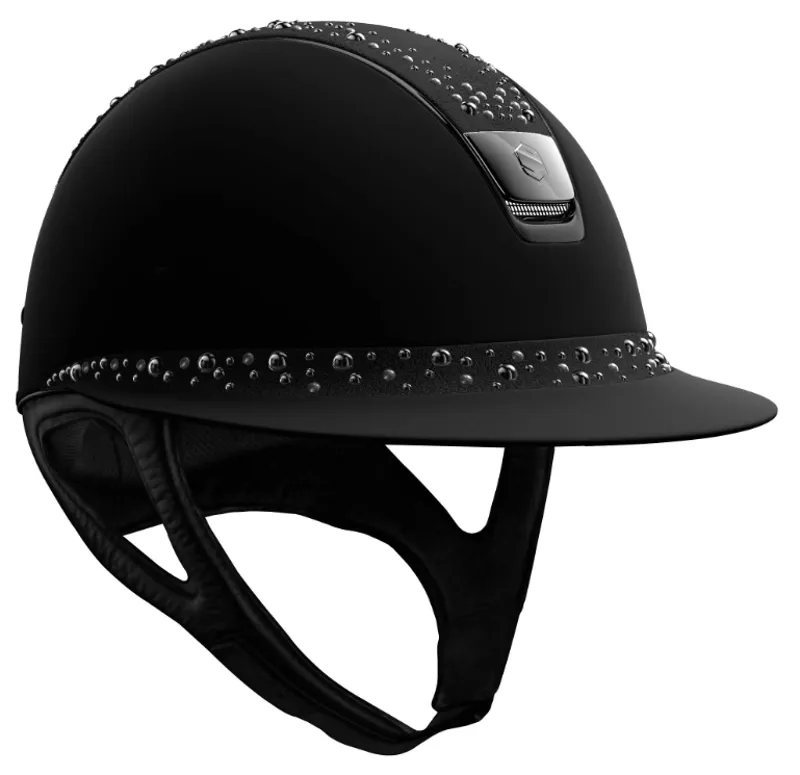 Custom Samshield Helmet - Miss Samshield Matt Black With Night Pearl Top M 2 Custom Samshield Helmet - Miss Samshield Matt Black With Night Pearl Top M – Image 2