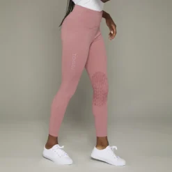 Toggi Sculptor Sleek Riding Tights Pink 11 Toggi Sculptor Sleek Riding Tights Pink -Fournitures Équestres Boutique Toggi Sculptor Sleek Riding Tight Pink Side Right 2