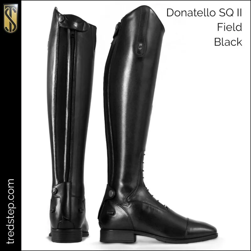 Tredstep Donatello SQII Field Tall Boots Black Short Height Full Plus 4 Tredstep Donatello SQII Field Tall Boots Black Short Height Full Plus – Image 4