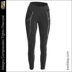 Tredstep Allegro Sport Compression Breeches Black -Fournitures Équestres Boutique Tredstep AllegroComp Tights Charcoal