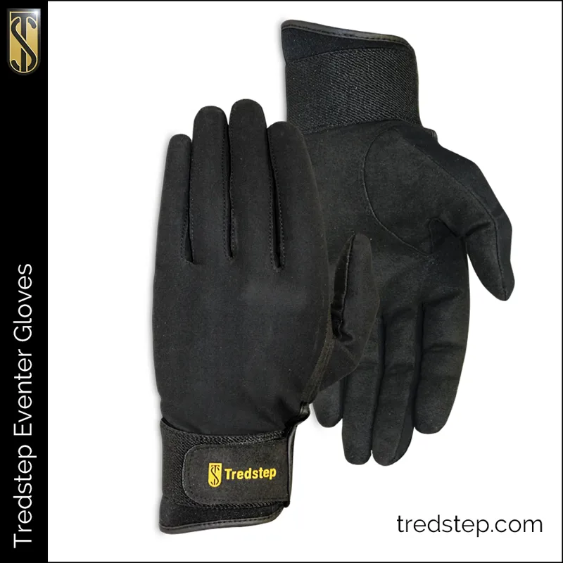 Tredstep Eventer Gloves Black 2 Tredstep Eventer Gloves Black – Image 2