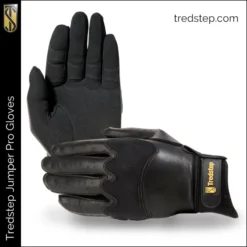 Tredstep Showjump Pro Gloves Black -Fournitures Équestres Boutique Tredstep JumperPro Gloves Black