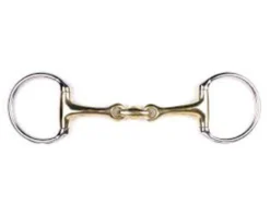 QHP Eggbutt Bit Double Jointed German Argentan