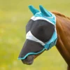 Flyguard Fine Mesh Fly Mask With Ears And Nose In TEAL