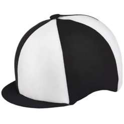 Capz Lycra Hat Covers Quartered Black/White