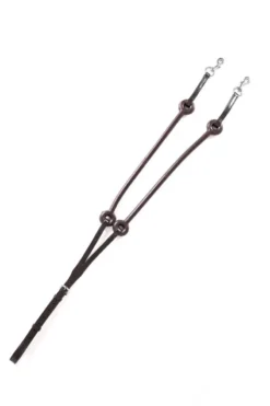 Celtic Equine Leather Bungee Martingale Brown Full