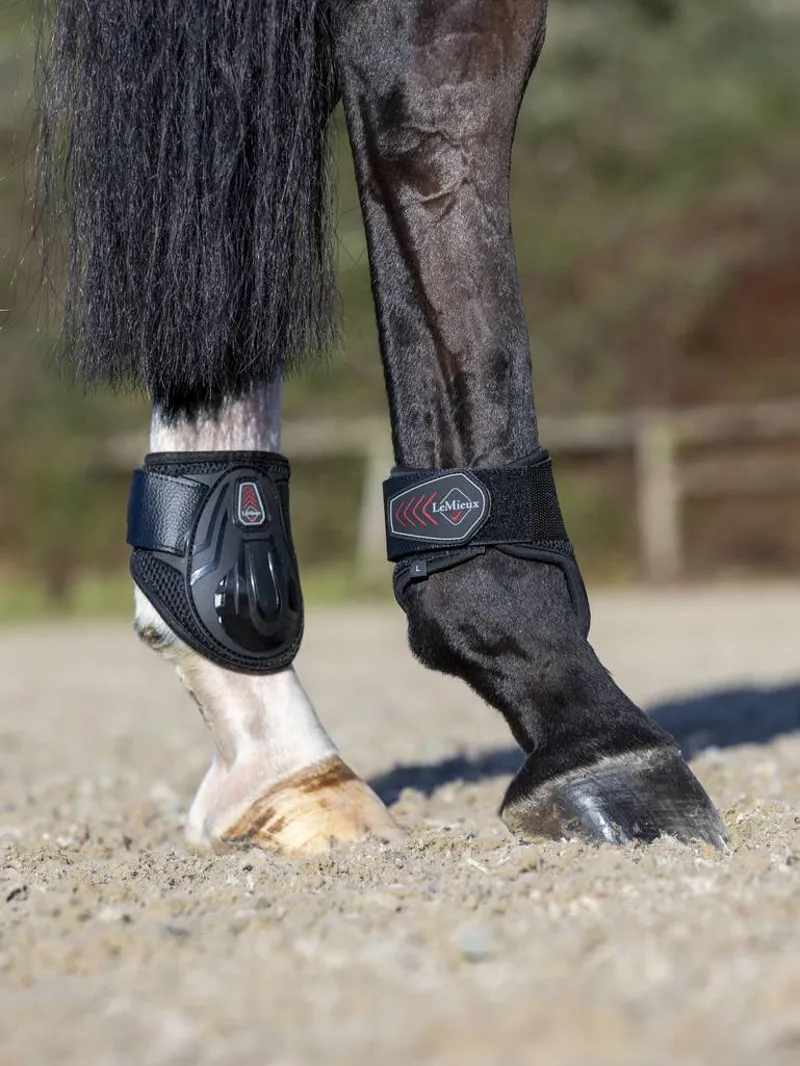 LeMieux Derby Projump Fetlock Boot Black 2 LeMieux Derby Projump Fetlock Boot Black – Image 2