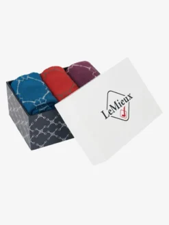 LeMieux Valencia Bamboo Socks - 3 Pack Snaffles