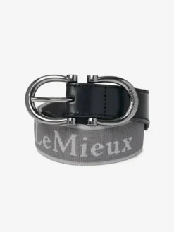 LeMieux Elasticated Belt Dark Grey -Fournitures Équestres Boutique bdg