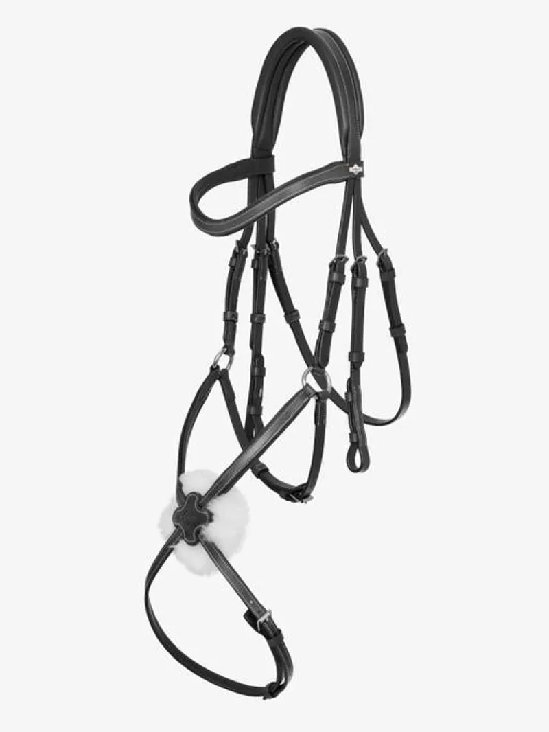 LeMieux Arika Grackle Bridle Black/Silver 1 LeMieux Arika Grackle Bridle Black/Silver
